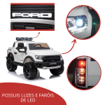 Mini caminhonete elétrica 24V Ford Ranger Raptor Licenciado BW121 BRANCO - 3