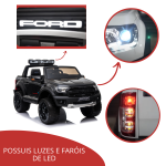 Mini caminhonete elétrica 24V Ford Ranger Raptor Licenciado BW121 PRETO - 4