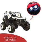 UTV Elétrico Infantil 2 Assentos Branco BW085BR - 8