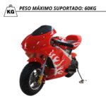 Mini Moto Pocket  Speed 49cc Vermelha WVPR-204V - 7