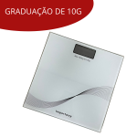 BALANÇA DIGITAL BANHEIRO QUADRADA IWBDBQ001 BRANCA - 1