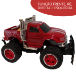 Carrinho Controle Remoto Com Bateria Recarregável BW026 VERMELHO - 2