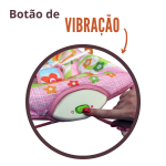 Cadeira Descanso Bebê Vibratória, Acolchoada, Com Som E Função Balanço BW094RS - 3