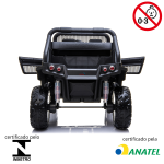 Mini UTV Quadriciclo Elétrico 12V Mercedes Unimog Licenciado Rodas Em EVA BW120EVAPT - 4