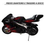 Mini Moto Pocket Speed 49cc Preto WVPR-204P - 8