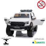 Mini caminhonete elétrica 24V Ford Ranger Raptor Licenciado BW121 BRANCO - 4