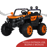 UTV Elétrico Infantil 2 Assentos Laranja BW085LR - 5