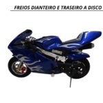 Mini Moto Pocket Speed 49cc Azul WVPR-204 - 8
