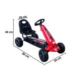 Kart Pedal Infantil Vermelho BW219VM - 2