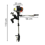 Motor De Popa A Gasolina 52CC IWMPG2T52 - 2