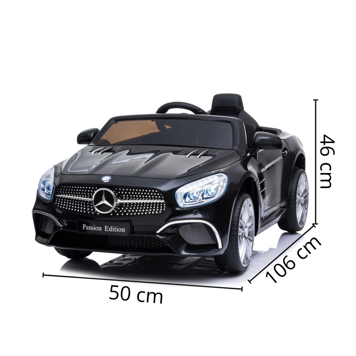 Mini Carro Elétrico Infantil 12V Mercedes SL400 Controle Remoto Criança  Preto Brinqway Bw-206 Pt BW