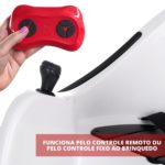 Carrinho Bate-Bate Elétrico 6V Com Controle Remoto Branco BW212BR - 4