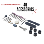 Kit Micro Retífica Com 40 Acessórios IWKMR40 - 4