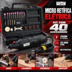 Kit Micro Retífica Com 40 Acessórios IWKMR40 - 4