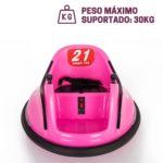 Carrinho Bate-Bate Elétrico 6V Com Controle Remoto Rosa BW212RS - 5