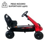 Kart Pedal Infantil Vermelho BW219VM - 6