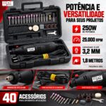 Kit Micro Retífica Com 40 Acessórios IWKMR40 - 6