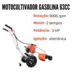 Motocultivador Gasolina 63CC 4X1 IWMCG2T63 - 4
