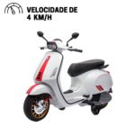 Mini Moto Elétrica 12V Vespa Licenciado BW222 - 8