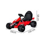 Mini Kart Elétrico 6V Vermelho BW220VM - 2