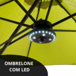 Ombrelone Lateral 2,70M Com Led Verde IWOBLL270VD - 3