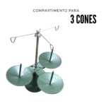 Porta Fio Máquina De Costura Overlock 3 Cones IWPFMC03 - 6
