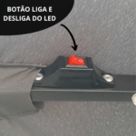 Ombrelone Base Central Articulado Com Led 2,70M IWOBCAL270 - 8