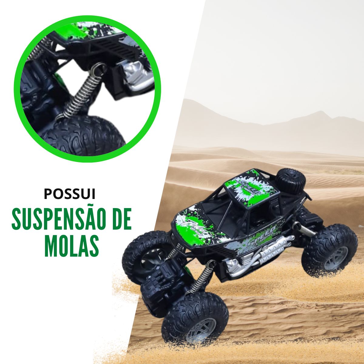 Carro de controle remoto 4x4 - trilha offroad 