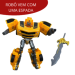 Carrinho Vira Robô Amarelo BW157AM - 4