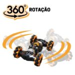 Carrinho Acrobático Controle Remoto e Relógio Laranja BW225LR - 5