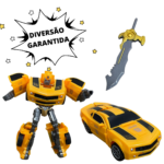 Carrinho Vira Robô Amarelo BW157AM - 6
