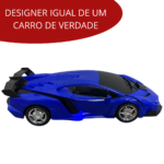 Carinho Controle Remoto Robô 1:18 Azul BW156AZ - 7