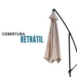 Ombrelone Lateral 3,50M Branco IWOBL350BR - 3