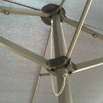 Ombrelone Central Duplo 4,60M Azul IWOBCD460AZ - 5