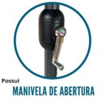 Ombrelone Central Duplo 4,60M Branco IWOBCD460BR - 6
