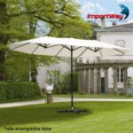 Ombrelone Central Duplo 4,60M Branco IWOBCD460BR - 8