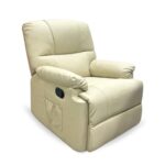 Poltrona Reclinável Com Função De Massagem Bege IWPRMBG - 1