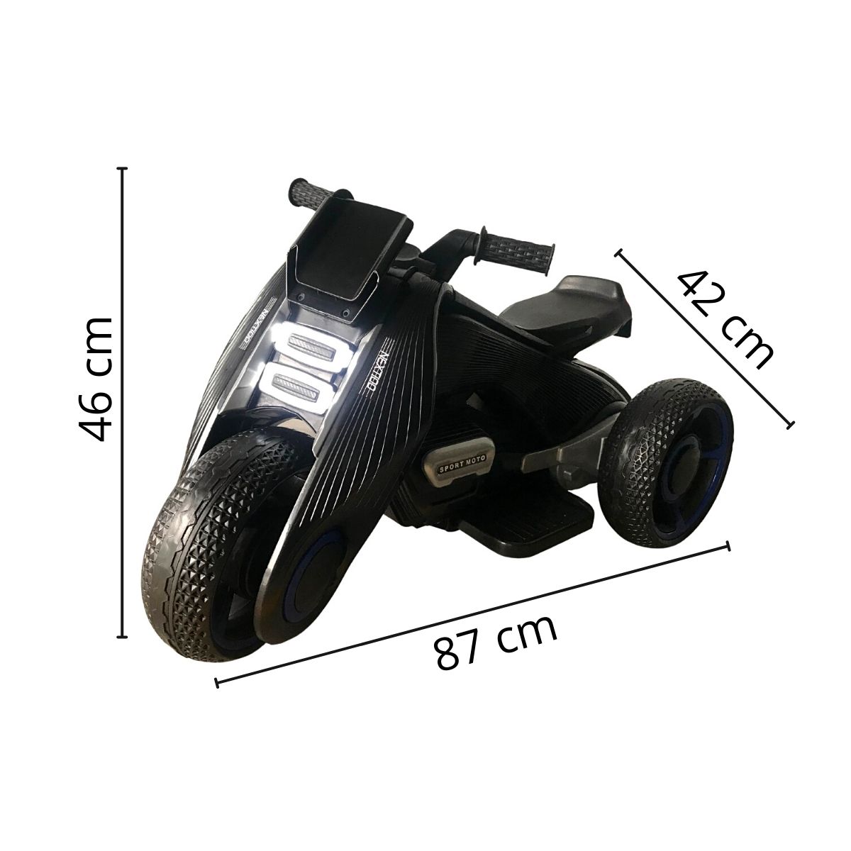 Mini Moto Elétrica Infantil Preto BW006PT