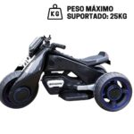 Mini Moto Elétrica Infantil 6V Preta BW223PT - 5