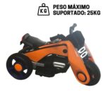 Mini Moto Elétrica Infantil 6V Laranja BW223LR - 5