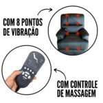 Poltrona Reclinável Com Função De Massagem Preta IWPRMPT - 5