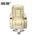 Poltrona De Amamentação Com Balanço Reclinável Bege - IWPRMABG - 5