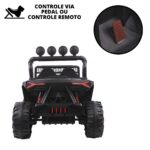 UTV Elétrico Infantil 4X4 12V Vermelho BW131VM - 8