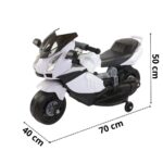 Mini Moto Elétrica 6V Branco BW232BR - 2