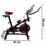 Bicicleta Ergométrica Spinning 13Kg Vermelha IWBES13VM - 2