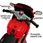 Mini Moto Elétrica 6V Vermelha BW232VM - 3