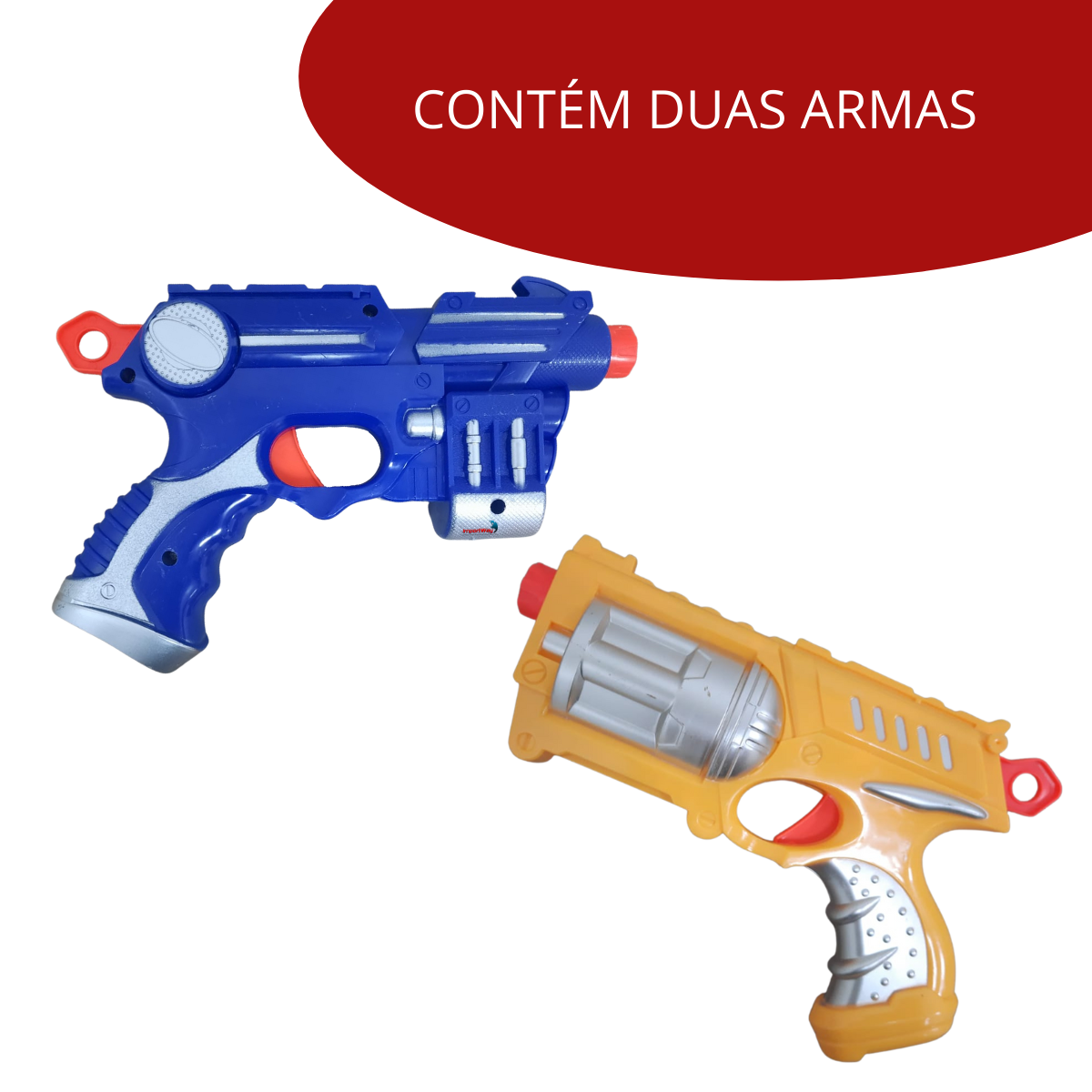 Pack 2 pistolas de brinquedo c/dardos