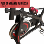Bicicleta Ergométrica Spinning 13Kg Vermelha IWBES13VM - 3