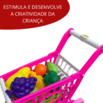 Carrinho Supermercado Infantil Rosa BW173RS - 4