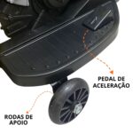 Mini Moto Elétrica 6V Laranja BW232LR - 5